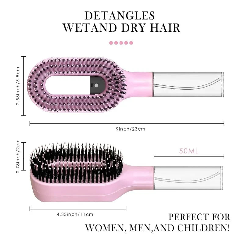 2-in-1 Mist & Detangle Hair Brush